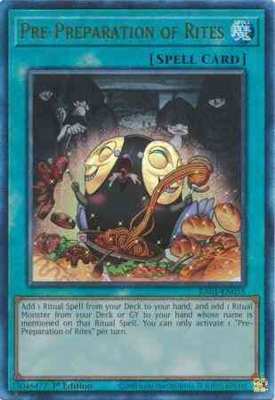 Pre-Preparation of Rites - RA01-EN055 - Prismatic Ultimate Rare - 1st Edition