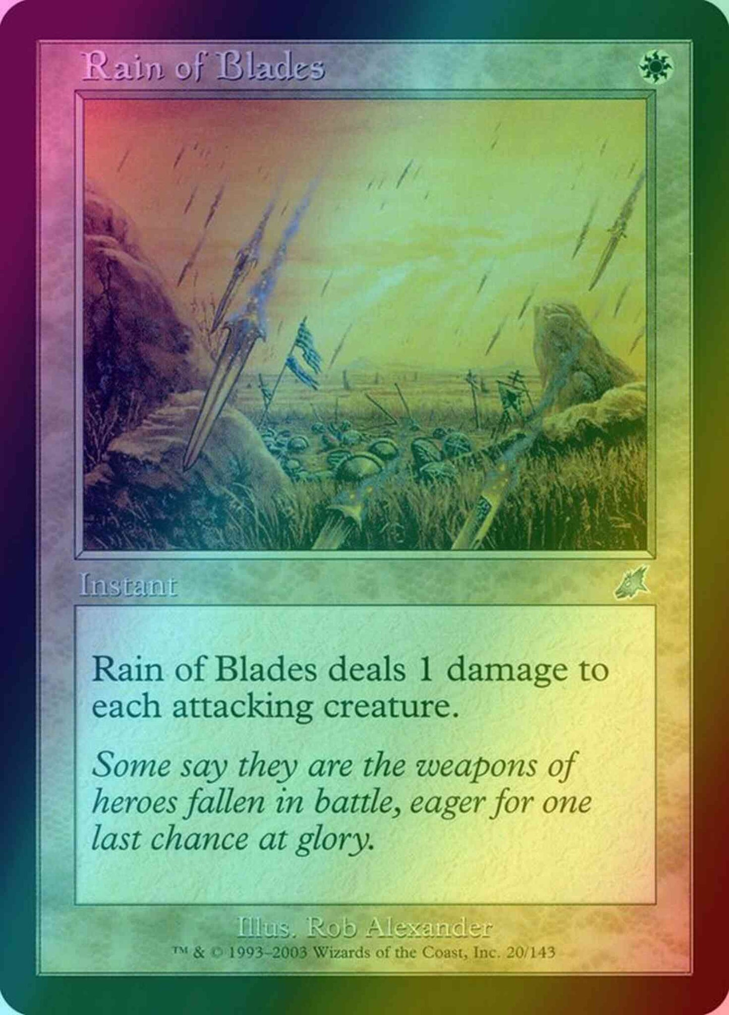 Rain of Blades [20] [Scourge] [Foil]