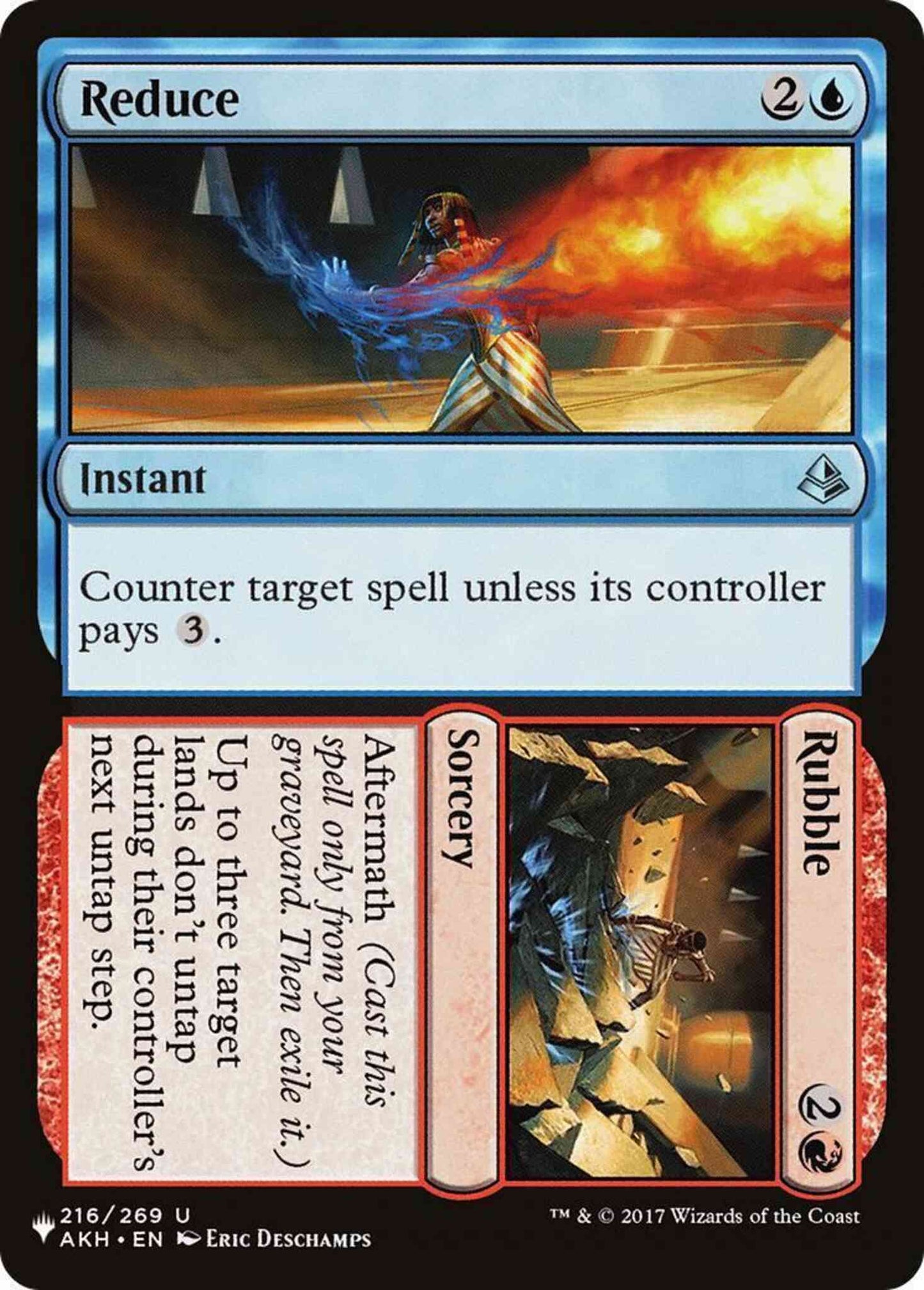 Reduce // Rubble [AKH-216] [The List] [Non-Foil]