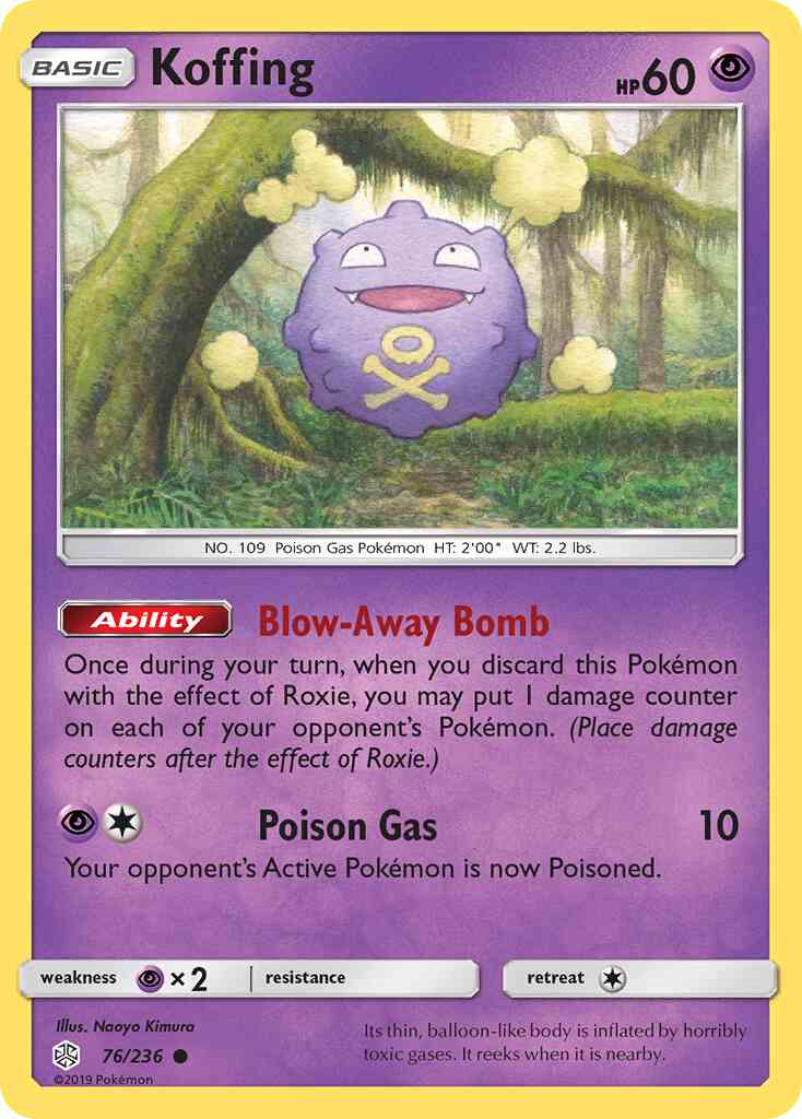 Koffing - 76/236 - Common [sm12-76] [Reverse Holo]