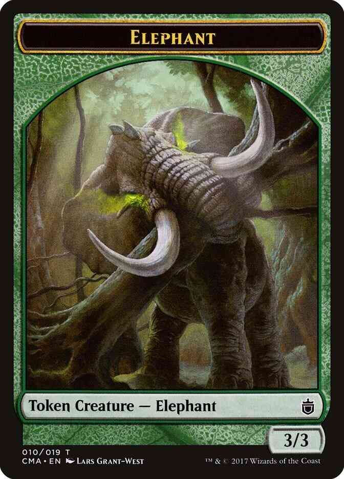 Elephant Token [10] [Commander Anthology Tokens] [Non-Foil]