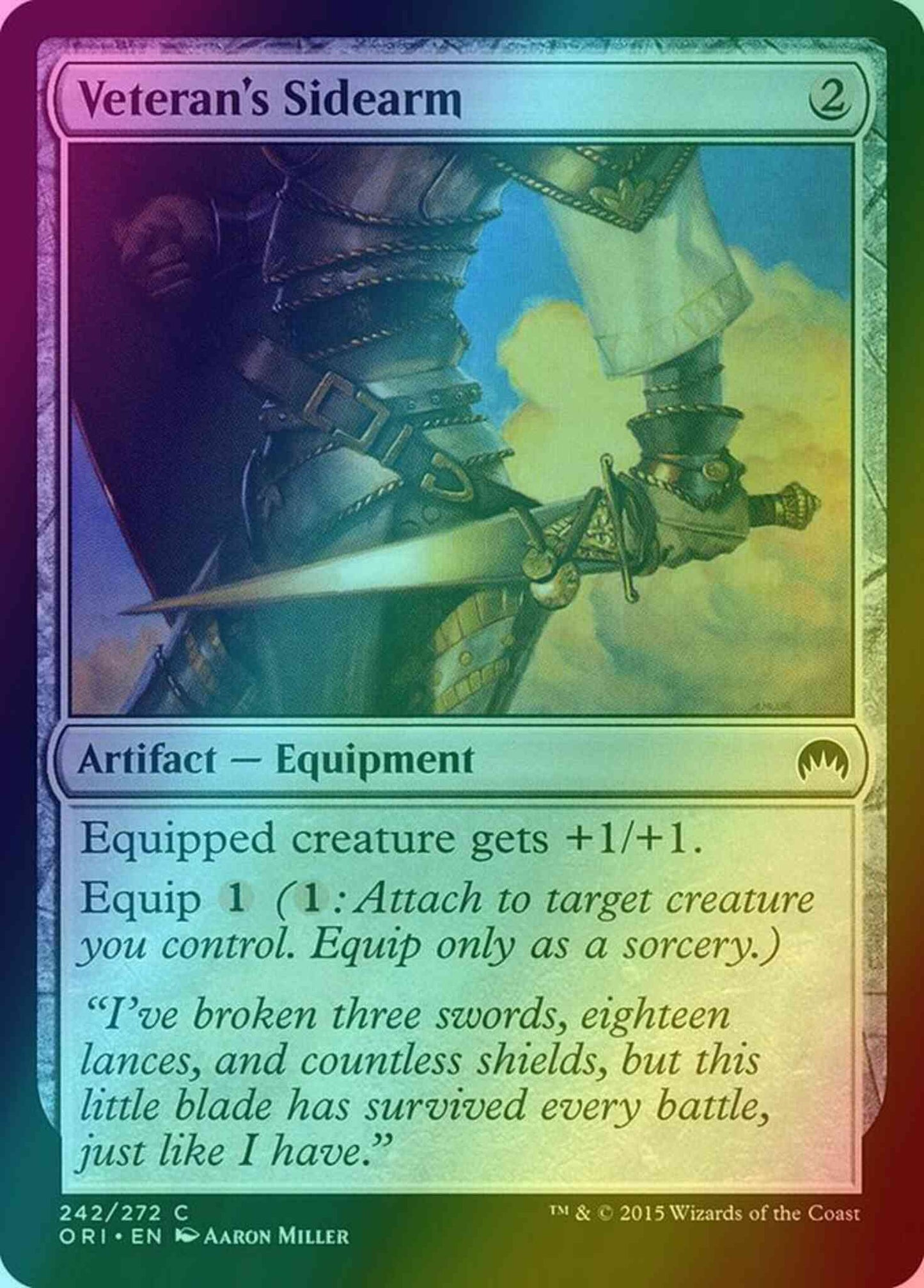 Veteran's Sidearm [242] [Magic Origins] [Foil]