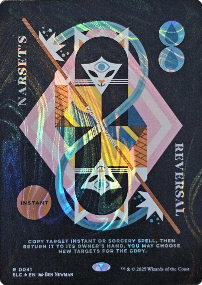 Narset's Reversal [0041] [Borderless] [Encyclopedia of Magic] [Secret Lair Countdown] [Halo Foil]