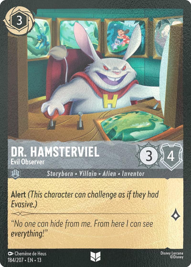 Dr. Hamsterviel - Evil Observer - 184/204 [Attack of the Vine!] [Cold Foil]