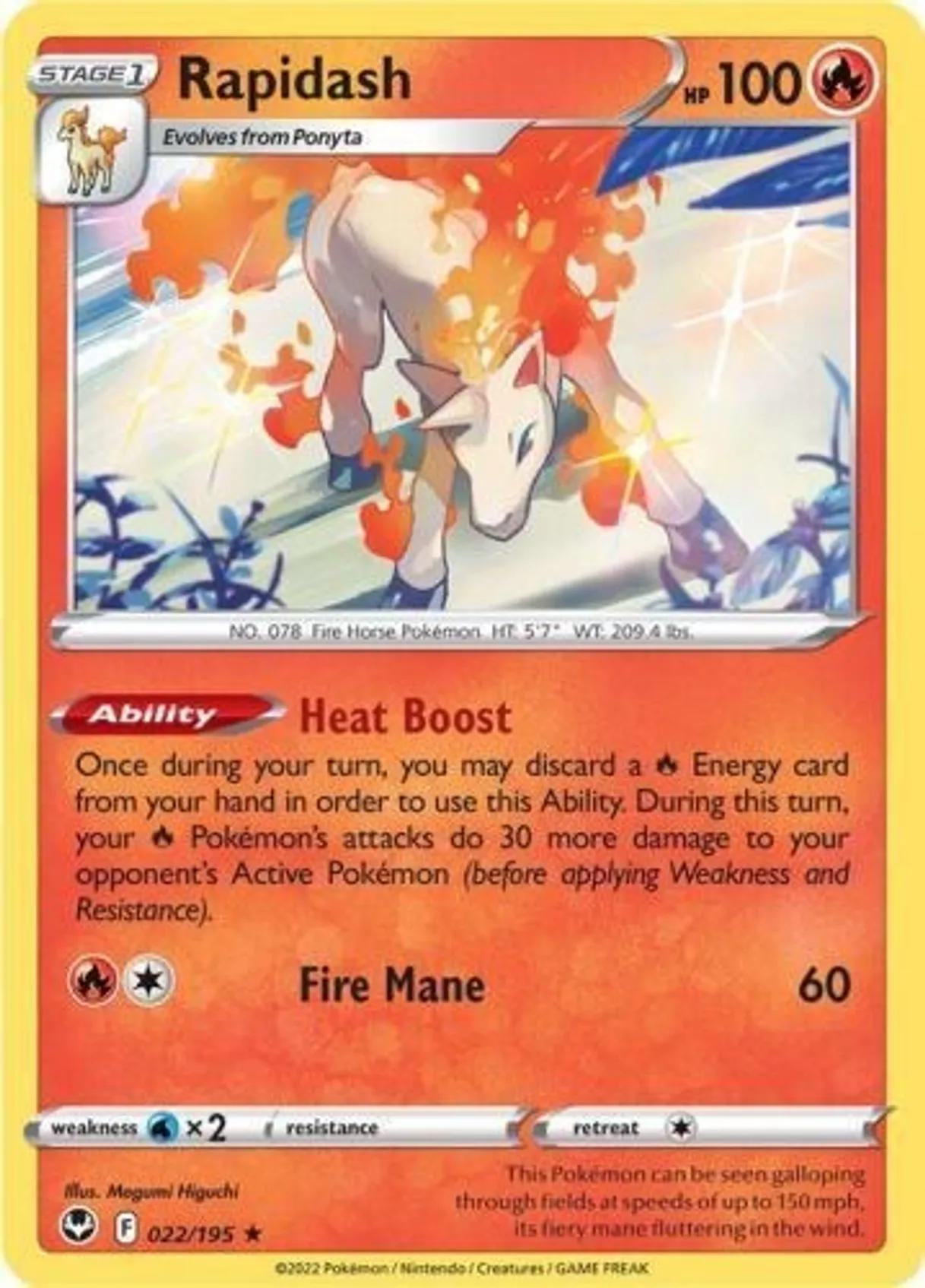 Rapidash - 022/195 - Promo [Build & Battle Box] [swsh12msp-022] [Non-Holo]