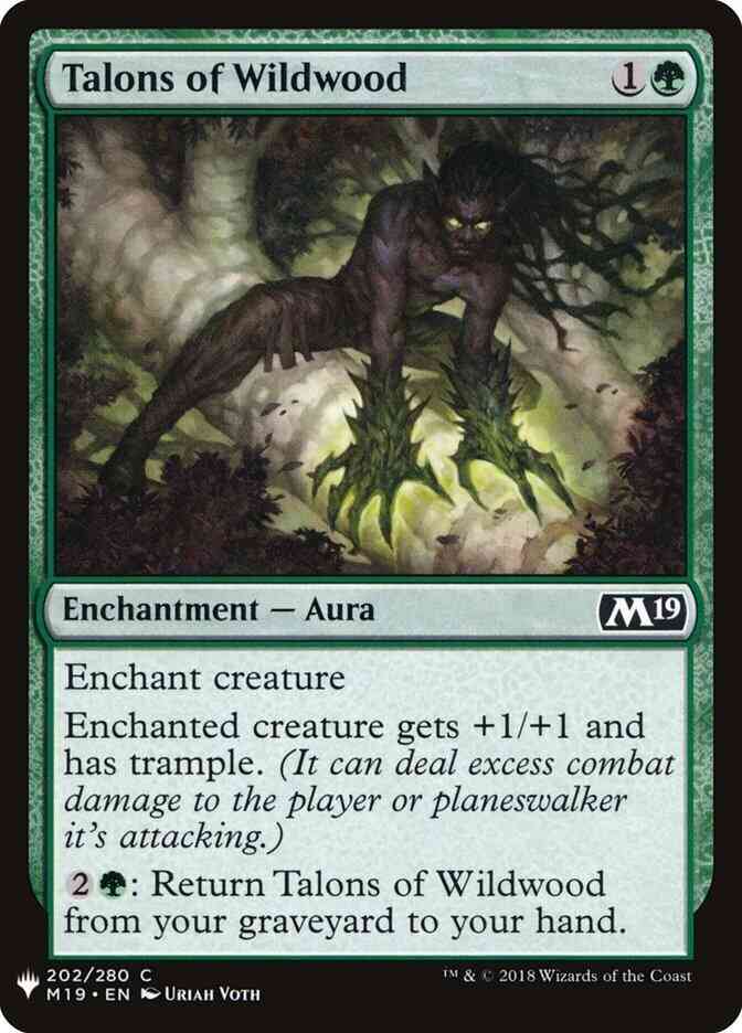 Talons of Wildwood [M19-202] [The List] [Non-Foil]