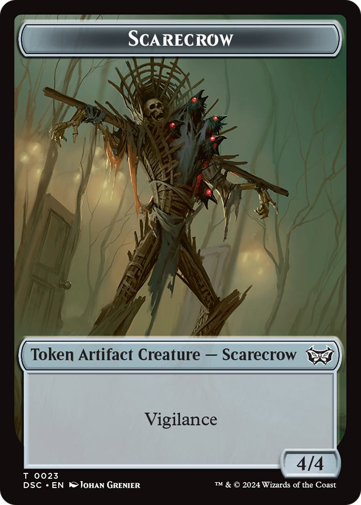 Human Soldier Token (03) // Scarecrow Token (23) [Duskmourn: House of Horror: Commander: Tokens] [Non-Foil]
