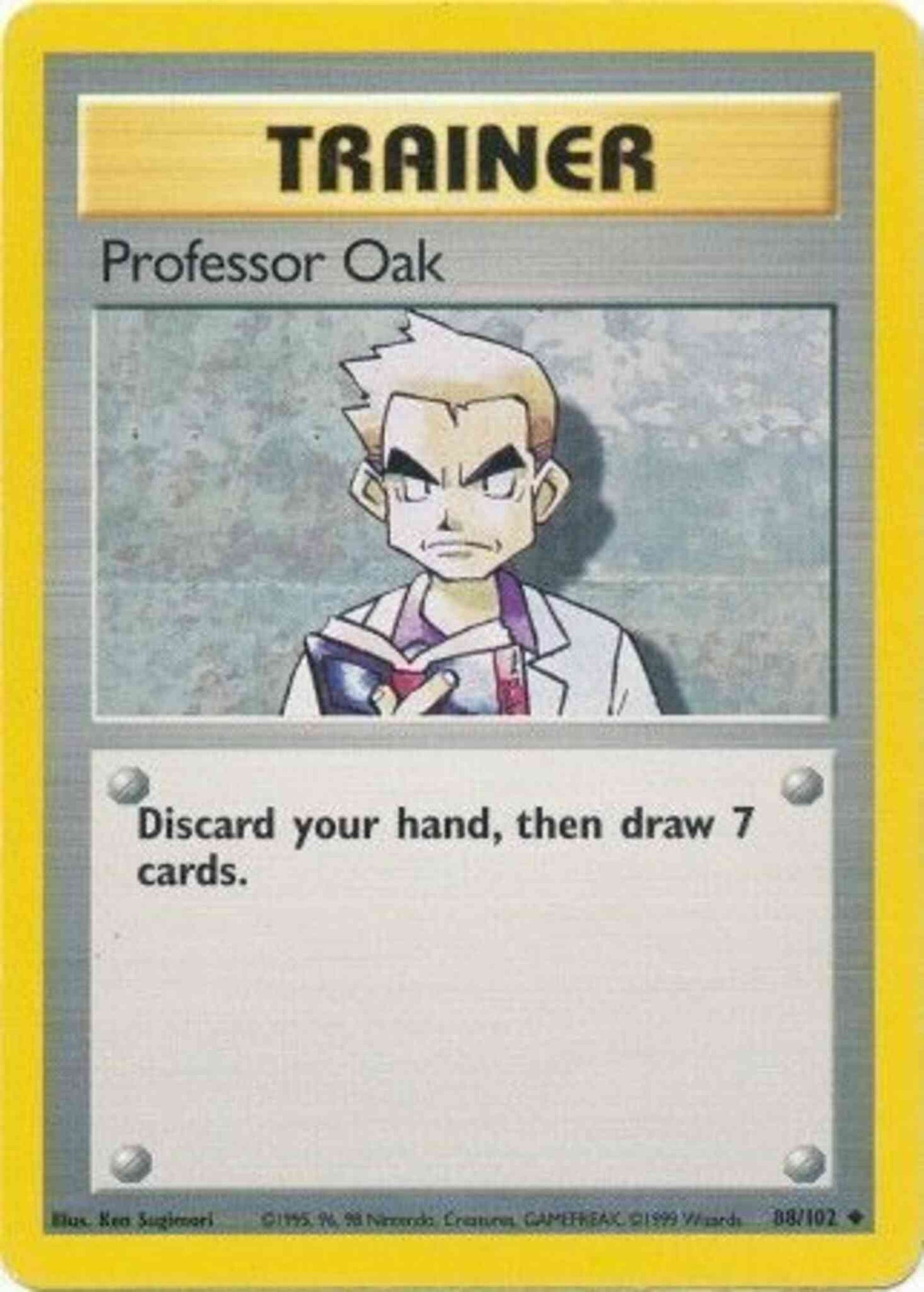 Professor Oak - 88/102 - Uncommon - Shadowless [base1S-88] [Non-Holo]