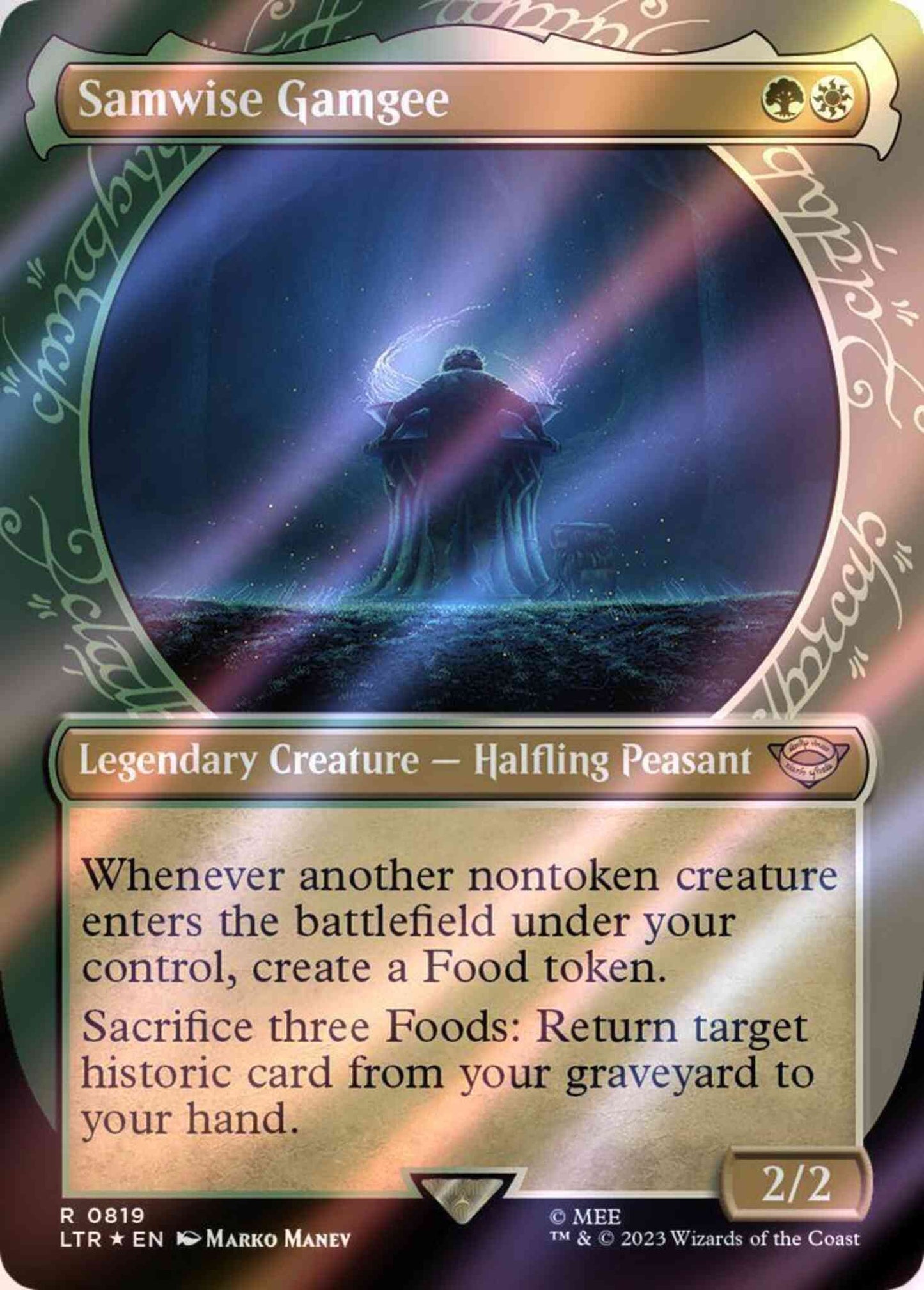 samwise mtg card 401 Games Canada create a Food token Samwise the Stouthearted 2023 The