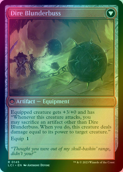 Dire Flail // Dire Blunderbuss [145] [The Lost Caverns of Ixalan] [Foil]