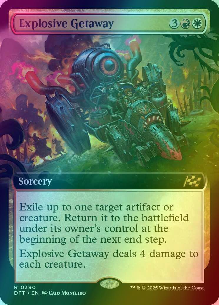 Explosive Getaway [390] [Extended Art] [Aetherdrift] [Foil]