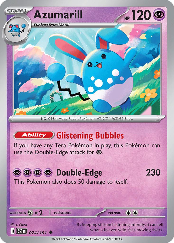 Azumarill - 074/191 - Uncommon [sv08-074] [Non-Holo]