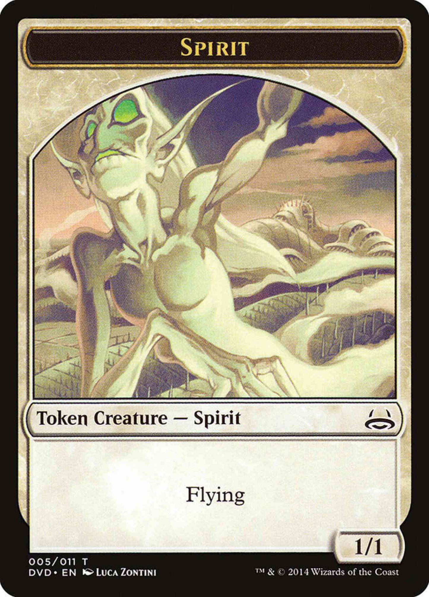 Spirit Token [05] [Duel Decks Anthology: Divine vs. Demonic Tokens] [Non-Foil]