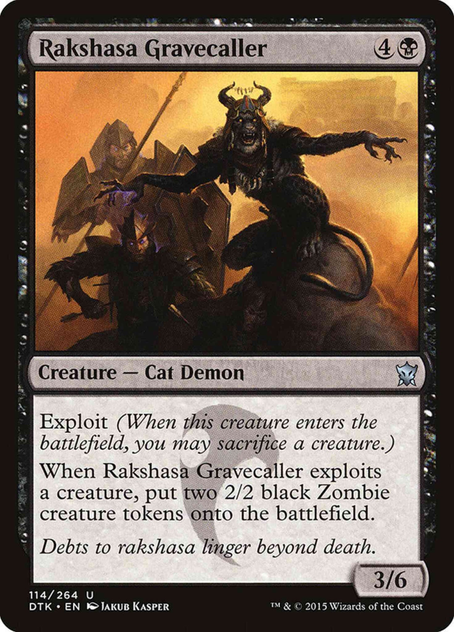 Rakshasa Gravecaller [114] [Dragons Of Tarkir] [Non-Foil]
