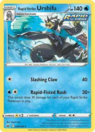 Rapid Strike Urshifu - 044/198 - Rare Holo [swsh6-044] [Reverse Holo]