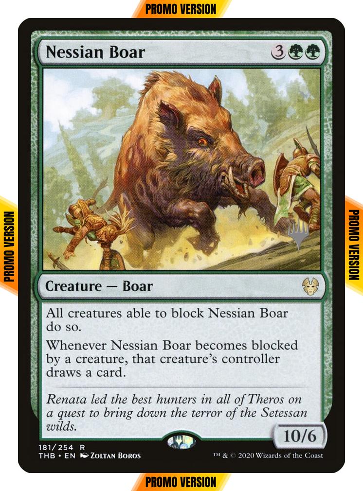Nessian Boar [181p] [Promo Pack] [Theros Beyond Death Promos] [Foil]
