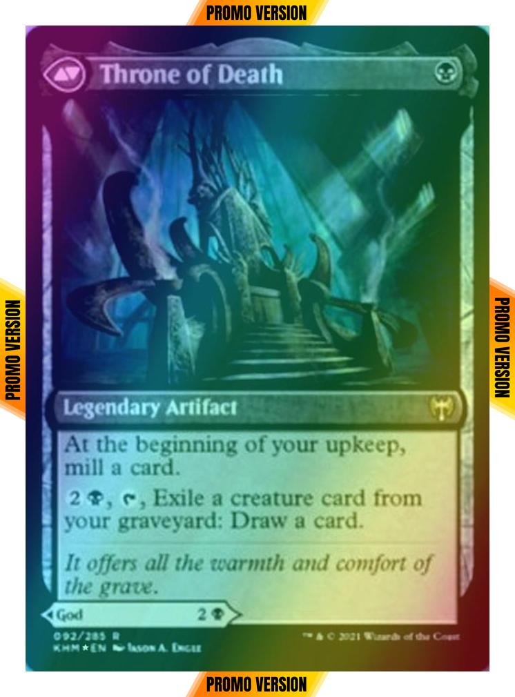 Egon, God of Death // Throne of Death [Prerelease] [92s] [Kaldheim Promos] [Foil]