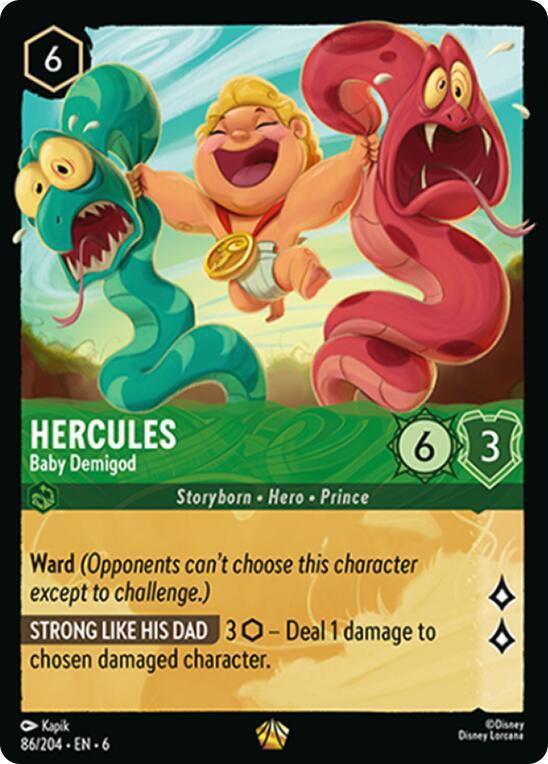 Hercules - Baby Demigod - 86/204 [Azurite Sea] [Non-Foil]