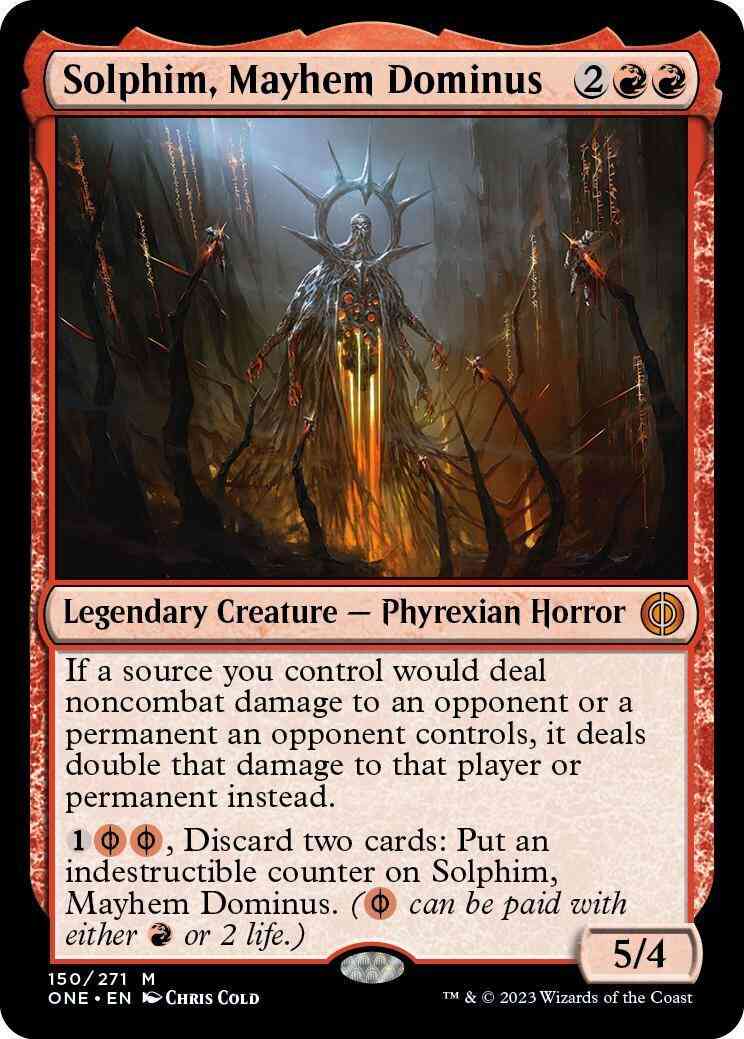 Solphim, Mayhem Dominus [150] [Phyrexia: All Will Be One] [Non-Foil]