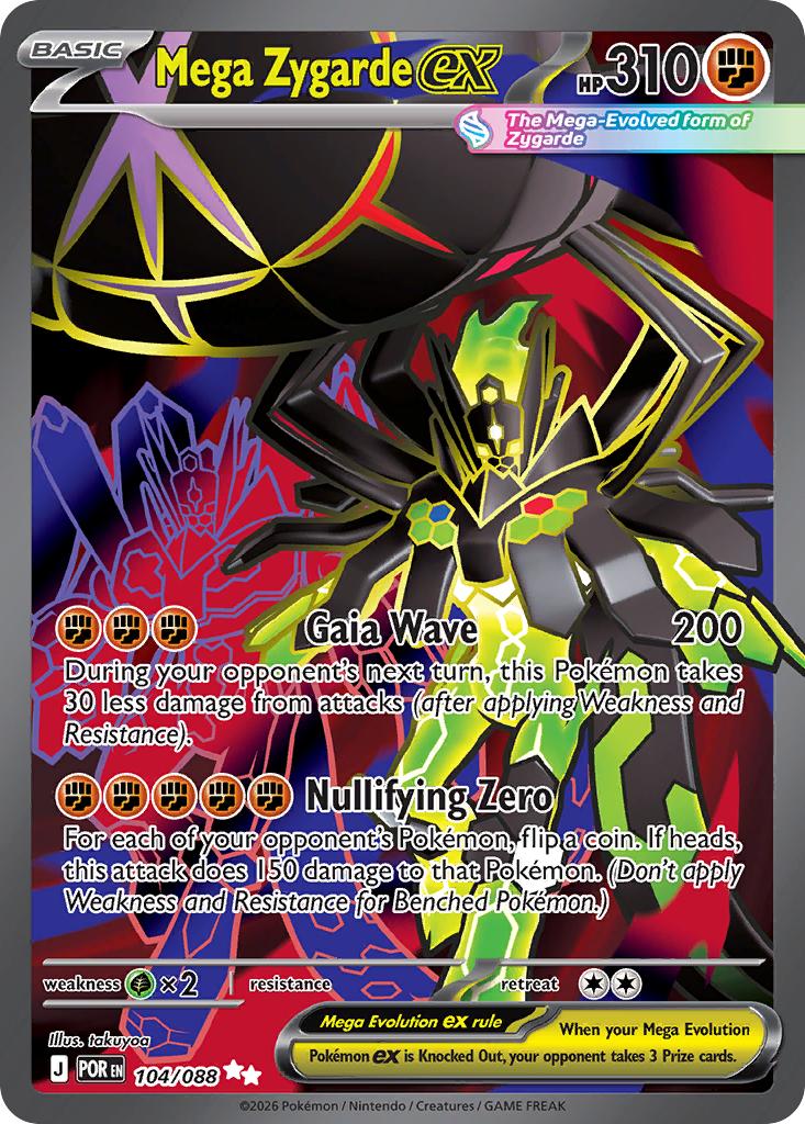 Mega Zygarde ex - 104/088 - Ultra Rare [me03-104] [Ultra]