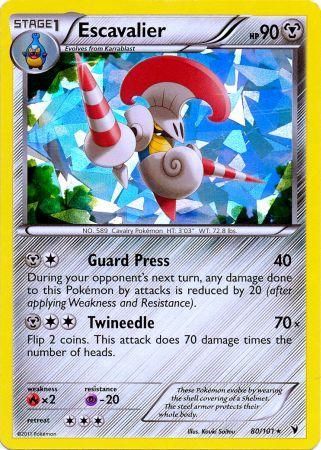Escavalier - Cracked Ice - 80/101 - Rare [bw3-80] [Holo]