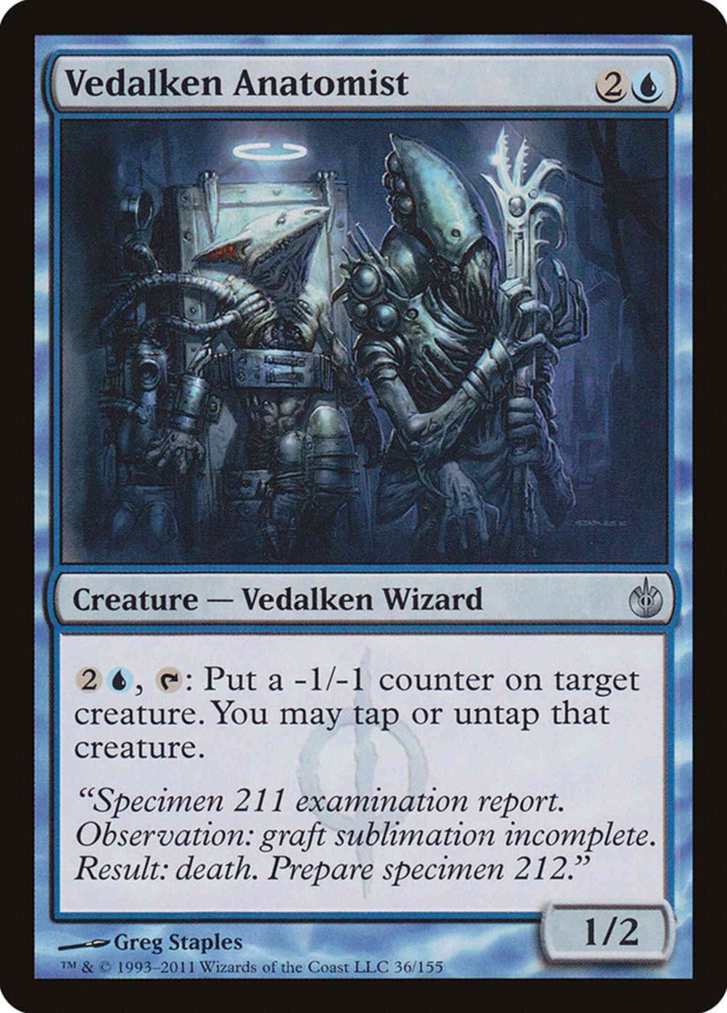 Vedalken Anatomist [36] [Mirrodin Besieged] [Non-Foil]