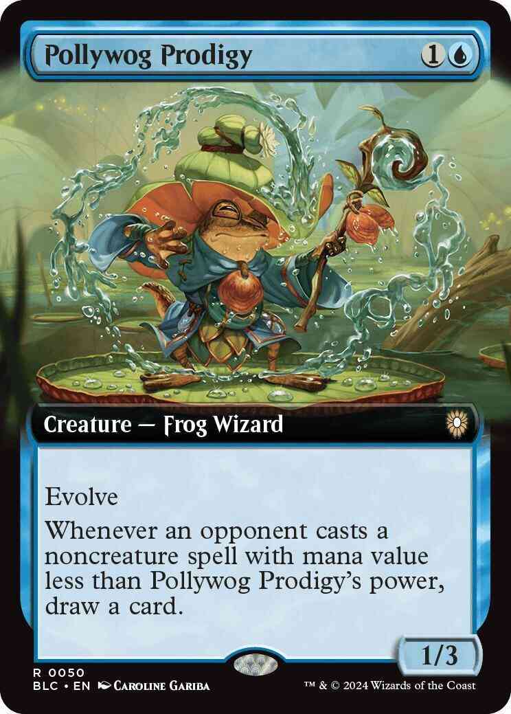 Pollywog Prodigy [50] [Extended Art] [Bloomburrow: Commander] [Non-Foil]