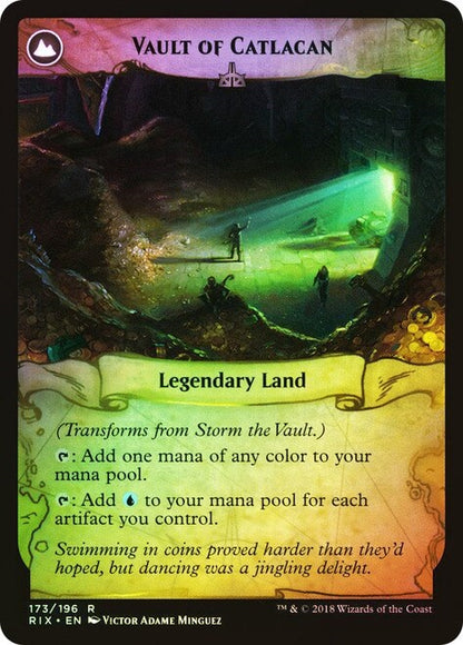 Storm the Vault // Vault of Catlacan [173s] [Rivals of Ixalan Promos] [Foil]