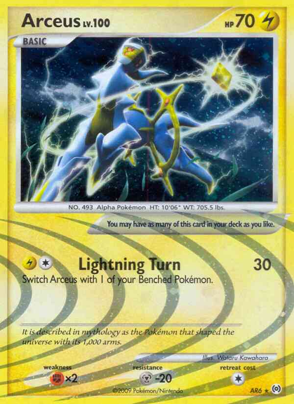Arceus - AR6 - Rare [pl4-AR6] [Holo]