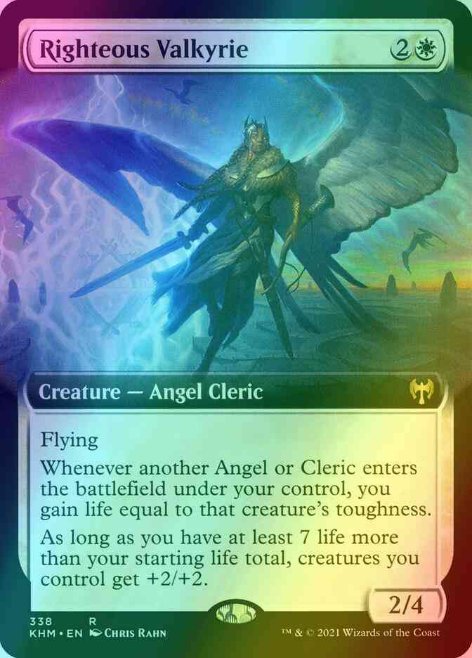 Righteous Valkyrie [338] [Extended Art] [Kaldheim] [Foil]