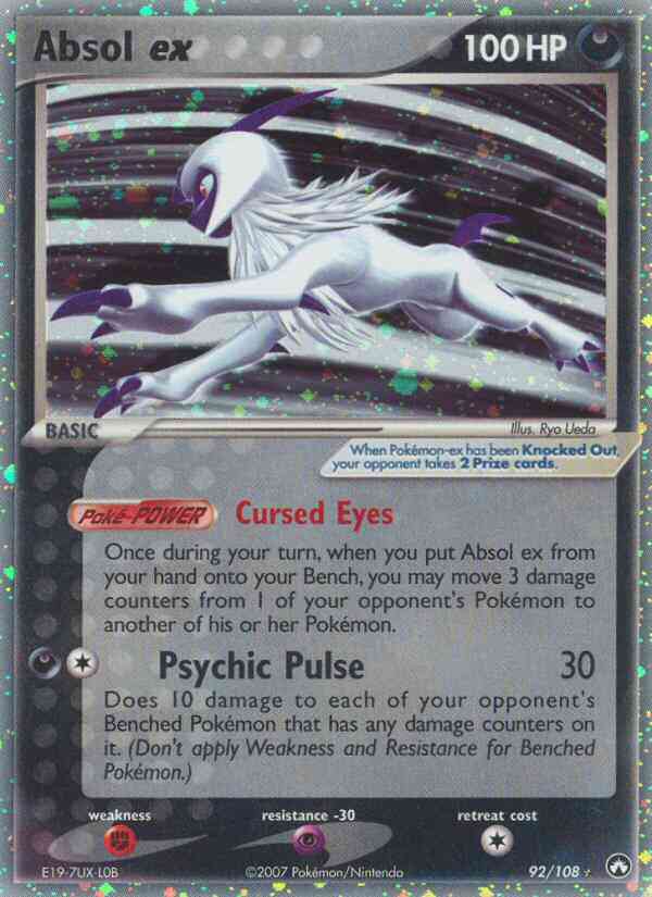 Absol ex - 92/108 - Rare Holo EX [ex16-92] [Ultra]