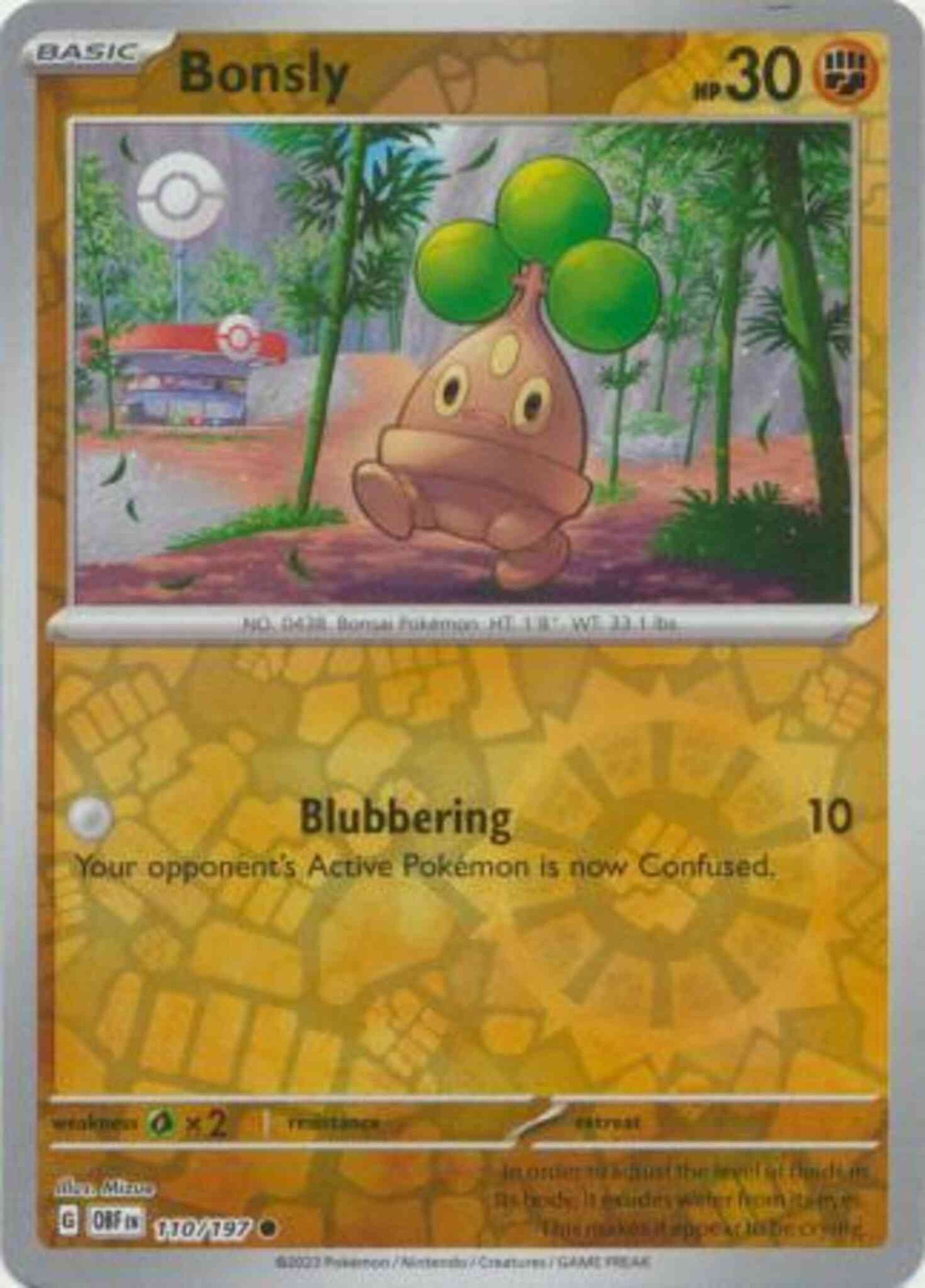 Bonsly - 110/197 - Common [sv03-110] [Reverse Holo]