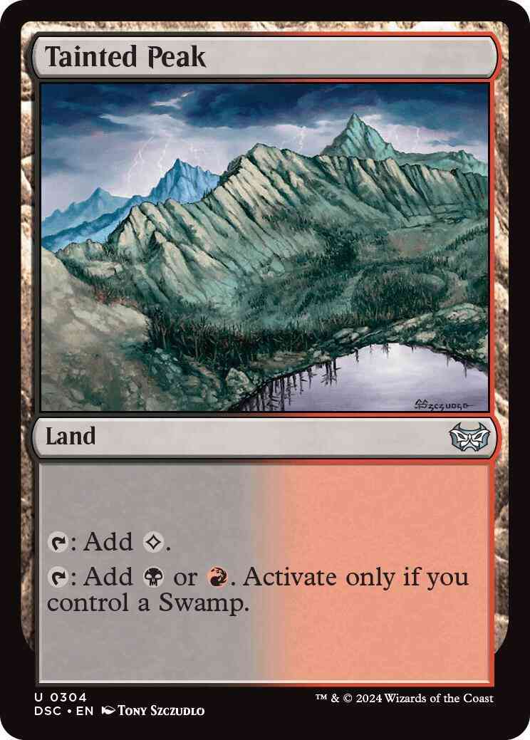 Tainted Peak [304] [Duskmourn: House of Horror: Commander] [Non-Foil]