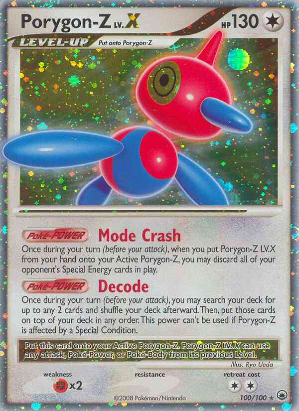 Porygon-Z - 100/100 - Rare Holo Lv.X [dp5-100] [Ultra]