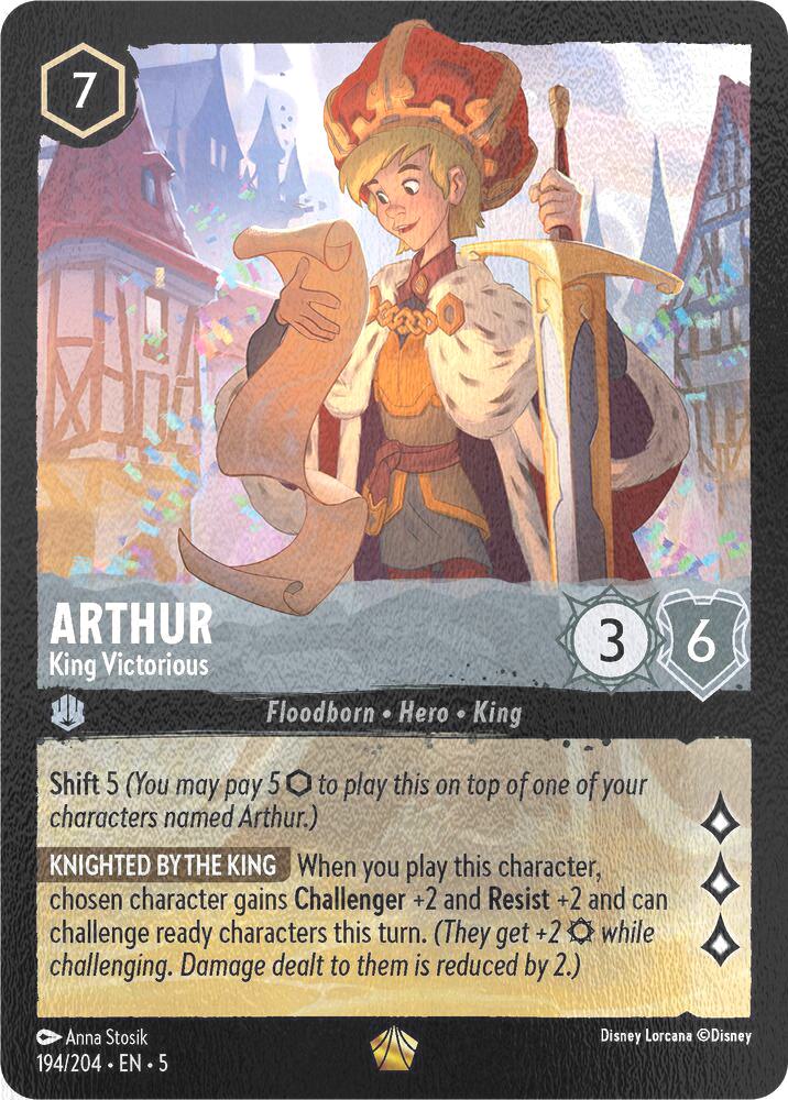 Arthur - King Victorious - 194/204 [Shimmering Skies] [Cold Foil]