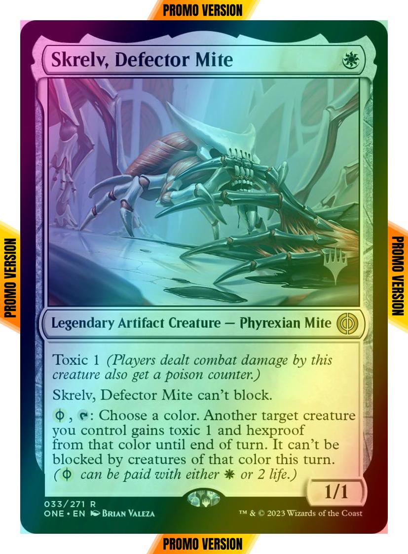 Skrelv, Defector Mite [33p] [Promo Pack] [Phyrexia: All Will Be One: Promos] [Foil]