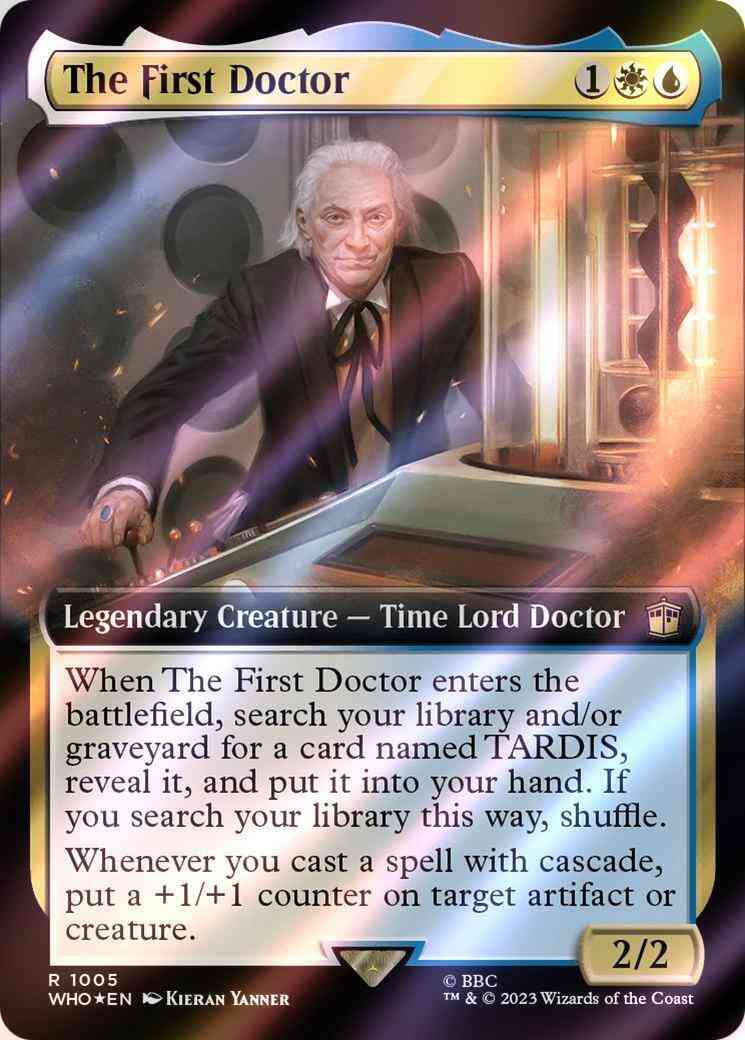 The First Doctor [1005] [Extended Art] [Universes Beyond: Doctor Who] [Surge Foil]