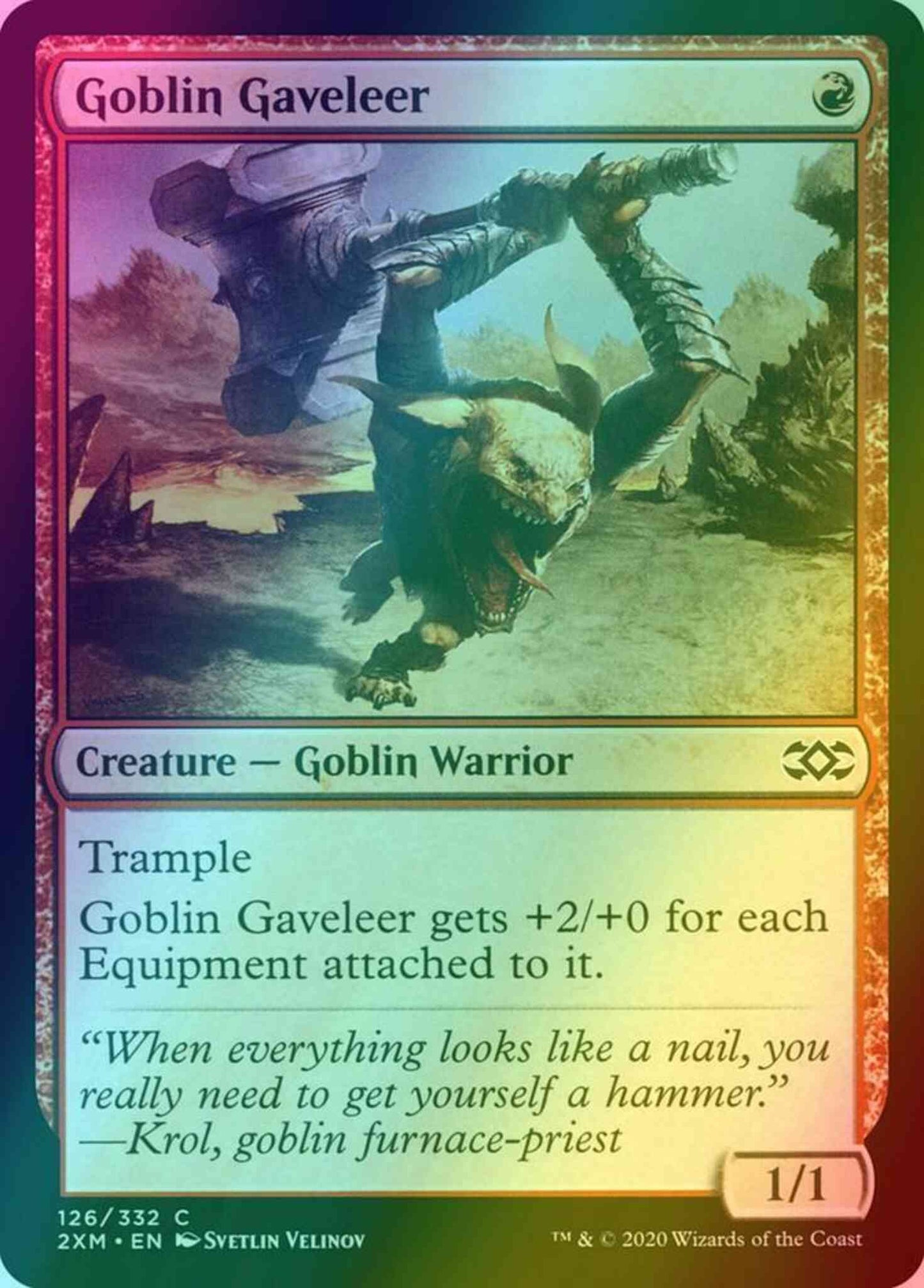 Goblin Gaveleer [126] [Double Masters] [Foil]
