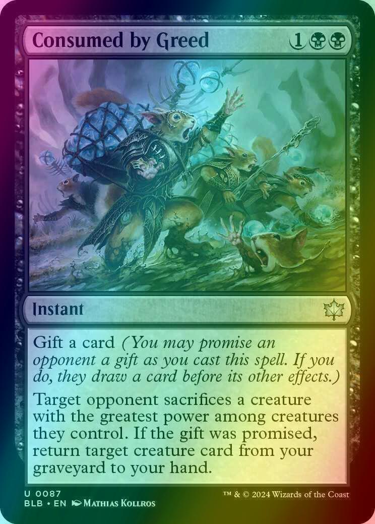 Consumed by Greed [87] [Bloomburrow] [Foil]