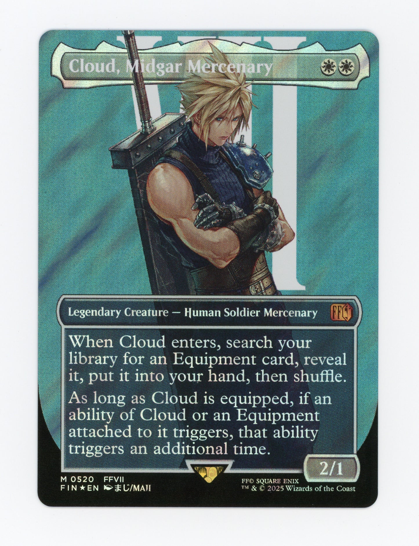 Cloud, Midgar Mercenary — Borderless|Character|Surge Foil — ID 18303