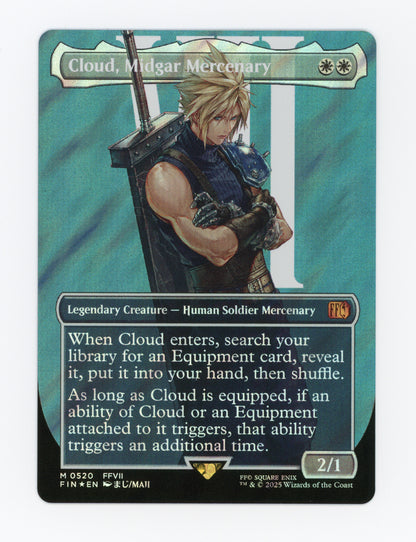 Cloud, Midgar Mercenary — Borderless|Character|Surge Foil — ID 18303