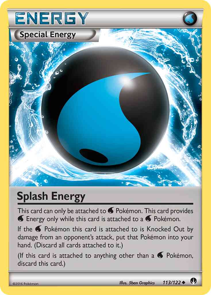 Splash Energy - 113/122 - Uncommon [xy9-113] [Reverse Holo]