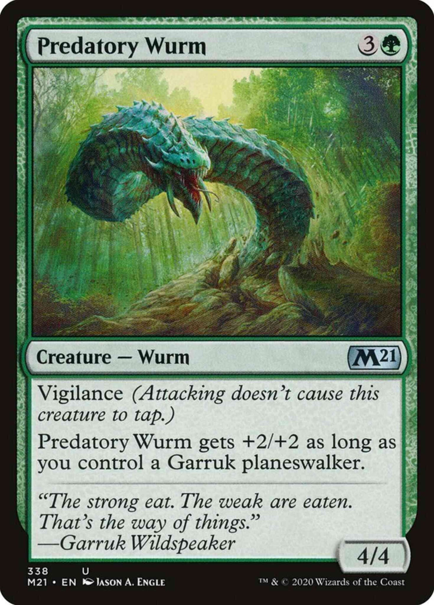 Predatory Wurm [338] [Core Set 2021] [Non-Foil]