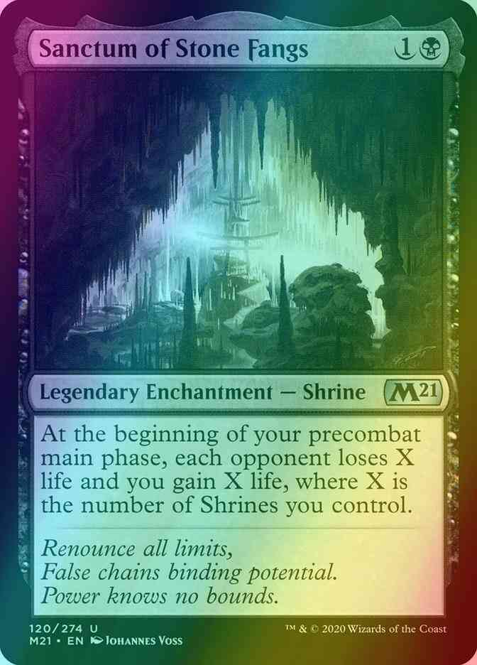 Sanctum of Stone Fangs [120] [Core Set 2021] [Foil]