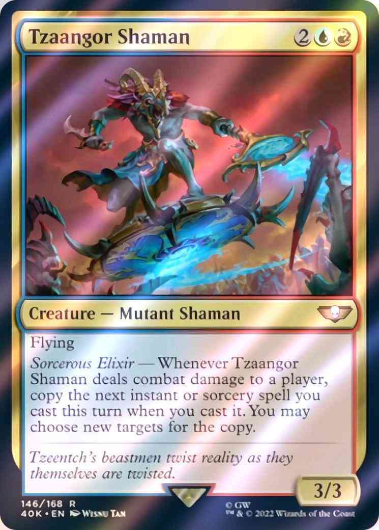 Tzaangor Shaman [146] [Universes Beyond: Warhammer 40,000] [Surge Foil]