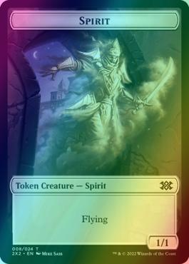 Boar Token (15) // Spirit Token (08) [Double Masters 2022: Tokens] [Foil]