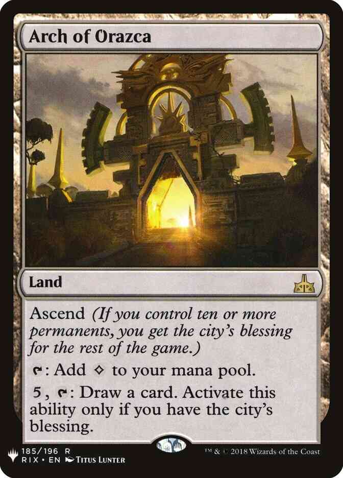 Arch of Orazca [RIX-185] [The List] [Non-Foil]