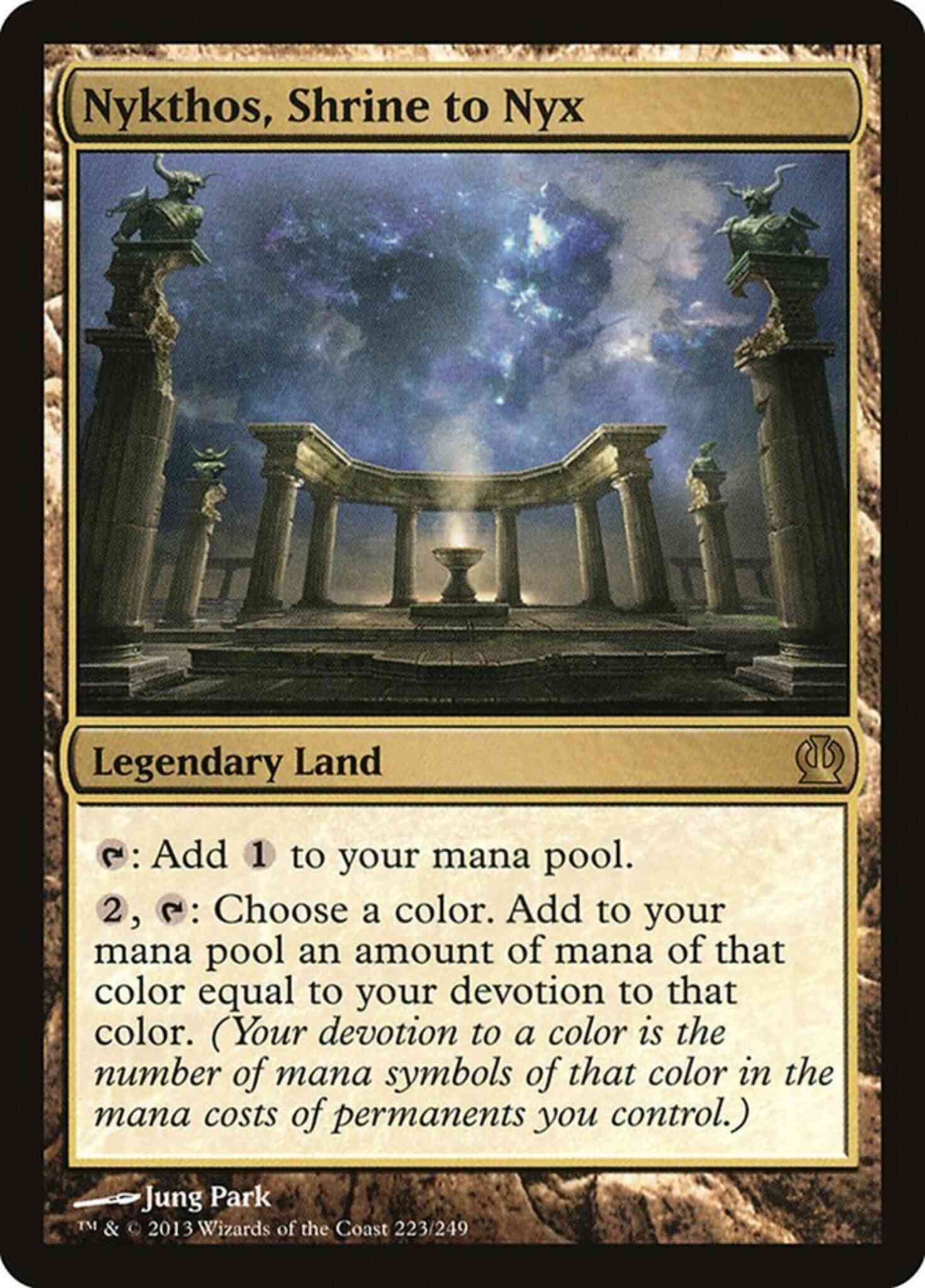 ニクスの祭殿、ニクソス　4枚セット　Nykthos, Shrine to Nyx Nykthos, Shrine to Nyx [223] [Theros] [Non-Foil] – Face to Face Games