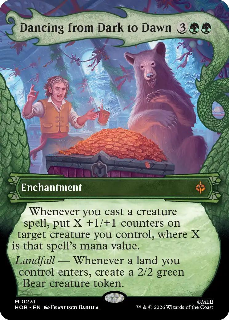 Dancing from Dark to Dawn [231] [Borderless] [Dragon Hoard] [The Hobbit] [Non-Foil]