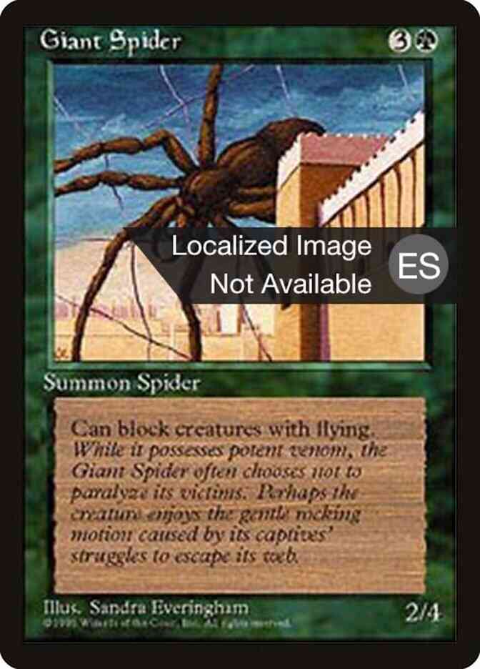 Giant Spider - Portuguese [249] [Fourth Edition Black Border: Portuguese] [Non-Foil]